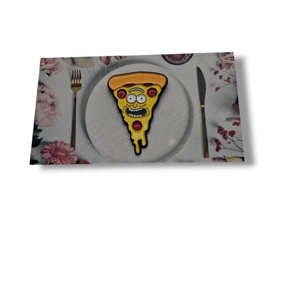 Rick and Morty Pizza Rick Pin/Brooch - Picture 3 of 7